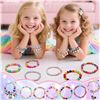 Image 10 : 1200PC Jewelry Making Kit for Girls - Bracelet/Necklace Making Supply Kit - Brand New