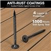 Image 5 : 50PC Heavy-Duty Outdoor Wood Screws/Star Drive Deck Screws (2-7/8" Size) - New