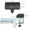 Image 4 : 1 Desk Clamp Power Strip Bar with USB/Fast Charging & 10FT Extension Cord - New