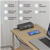 Image 5 : 1 Desk Clamp Power Strip Bar with USB/Fast Charging & 10FT Extension Cord - New