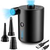 Image 1 : 1 Portable Rechargeable Electric Air Pump - Cordless Quick Inflator/Deflator Pump - Brand New!