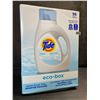 Image 1 : 1 Tide Ultra Concentrated Free & Gentle Eco-Box Liquid Laundry Detergent - 3.1L/96 Loads - New