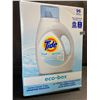 Image 1 : 1 Tide Ultra Concentrated Free & Gentle Eco-Box Liquid Laundry Detergent - 3.1L/96 Loads - New