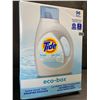 Image 1 : 1 Tide Ultra Concentrated Free & Gentle Eco-Box Liquid Laundry Detergent - 3.1L/96 Loads - New