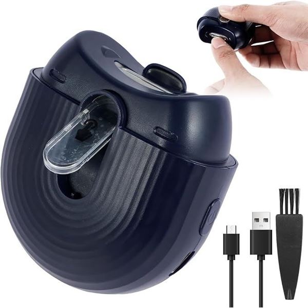 2 Electric Nail Clippers with Built-In Light - Rechargeable Nail Cutters for Baby/Adults - New