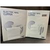 Image 2 : 2 Electric Nail Clippers with Built-In Light - Rechargeable Nail Cutters for Baby/Adults - New