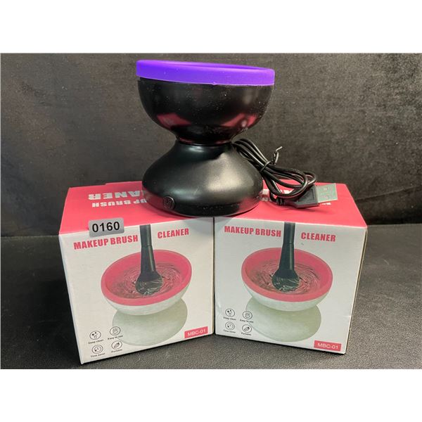 2 Electric Makeup Brush Cleaners - USB Plug-In Design - For Cleaning Cosmetic/Makeup Brushes - New