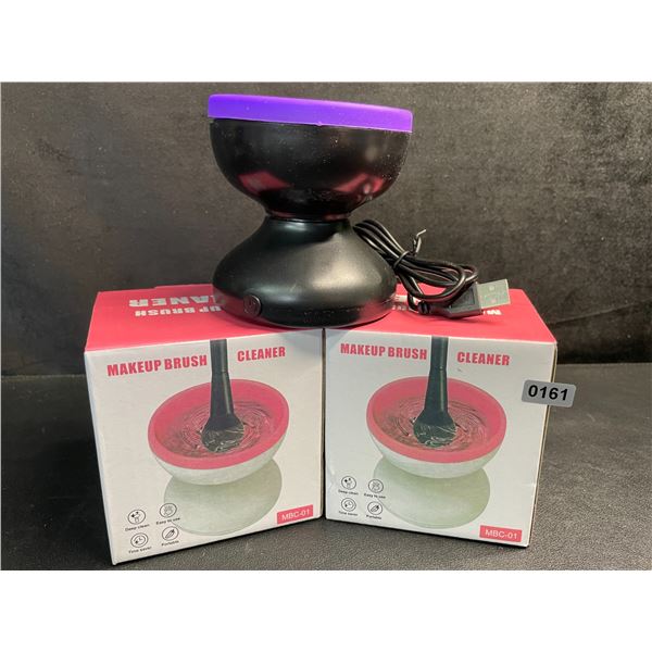 2 Electric Makeup Brush Cleaners - USB Plug-In Design - For Cleaning Cosmetic/Makeup Brushes - New