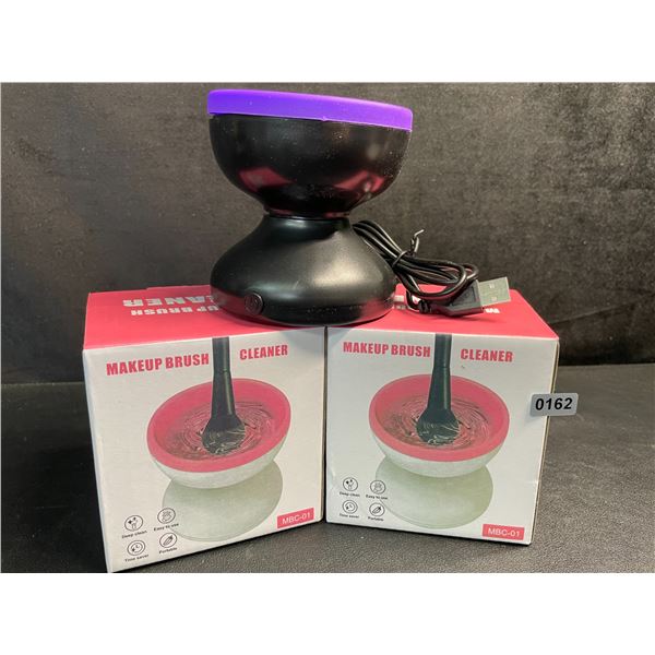 2 Electric Makeup Brush Cleaners - USB Plug-In Design - For Cleaning Cosmetic/Makeup Brushes - New