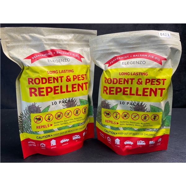 2 Bags of Elegenzo Long-Lasting Rodent & Pest Repellent (10-Per Pack) - New
