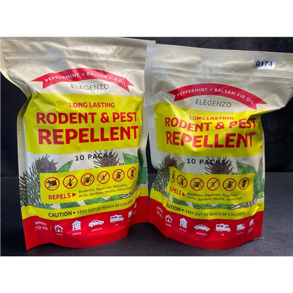 2 Bags of Elegenzo Long-Lasting Rodent & Pest Repellent (10-Per Pack) - New
