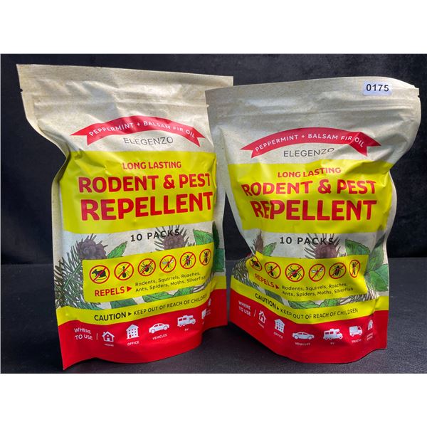 2 Bags of Elegenzo Long-Lasting Rodent & Pest Repellent (10-Per Pack) - New