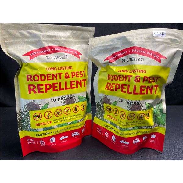2 Bags of Elegenzo Long-Lasting Rodent & Pest Repellent (10-Per Pack) - New