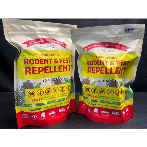 2 Bags of Elegenzo Long-Lasting Rodent & Pest Repellent (10-Per Pack) - New