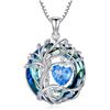 Image 1 : 1 Tree of Life Necklace for Women - 925 Sterling Silver w/ Crystal Birthstone Pendant - Brand New!