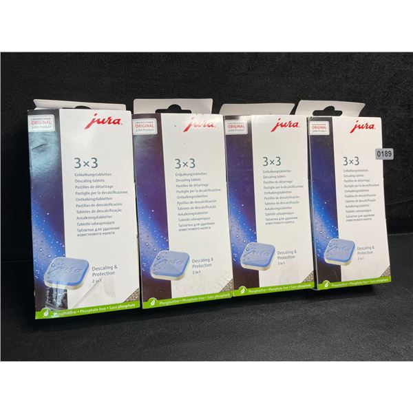 4 Boxes of Jura Descaling Tablets (9 Per Pack) Phosphate-Free - New