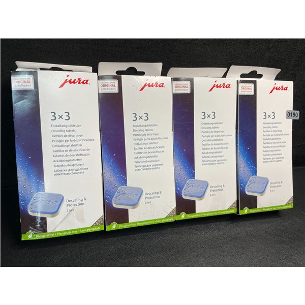 4 Boxes of Jura Descaling Tablets (9 Per Pack) Phosphate-Free - New