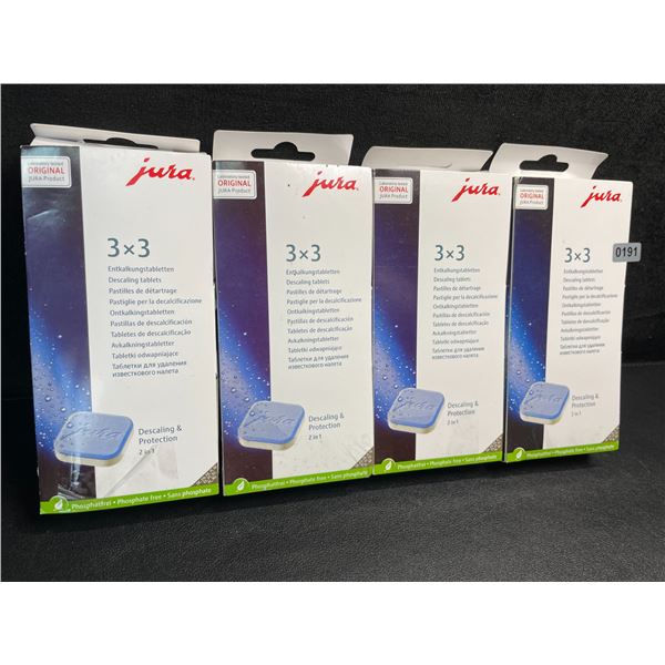 4 Boxes of Jura Descaling Tablets (9 Per Pack) Phosphate-Free - New