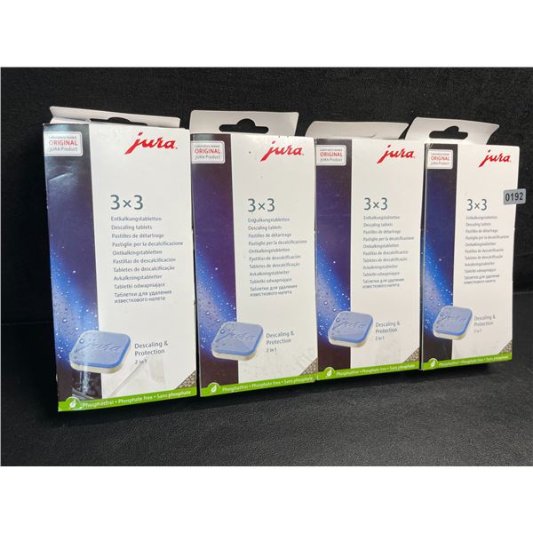 4 Boxes of Jura Descaling Tablets (9 Per Pack) Phosphate-Free - New