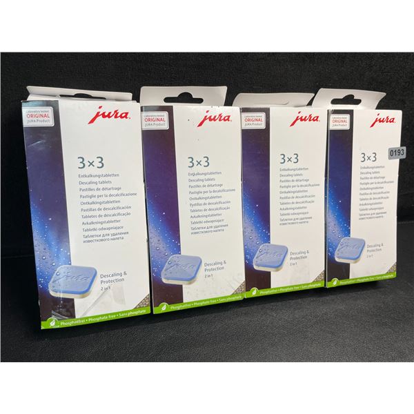 4 Boxes of Jura Descaling Tablets (9 Per Pack) Phosphate-Free - New