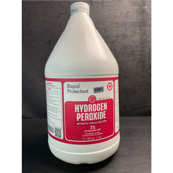 1 Jug (4L) of Hydrogen Peroxide Antiseptic Topical Solution (3%) - New