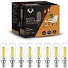 Image 1 : 8-Pack of LED Edison Light Bulbs - 6W - E12 Socket - New
