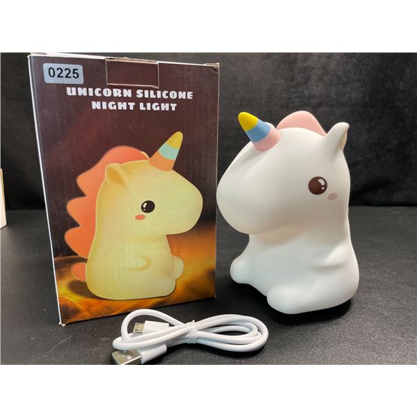 1 Unicorn Silicone Night Light/Bedside Lamp - New