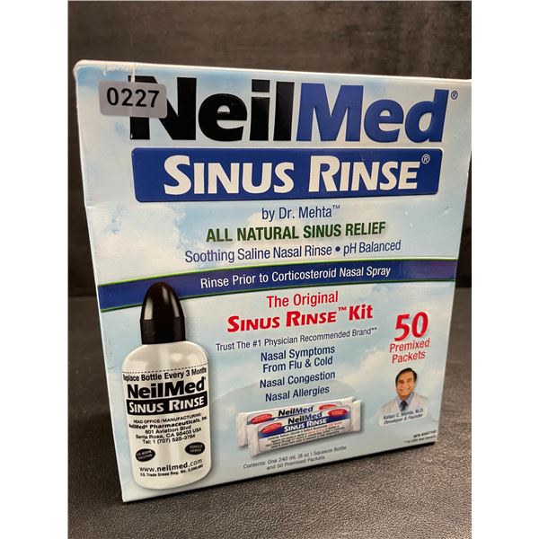 1 NeilMed Sinus Rinse Kit - All Natural Sinus Relief - Premixed 50 Sachets - New