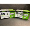 Image 1 : 2 Boxes of 20GA 1/5"/12mm Meite Galvanized Fine Wire Staples (5,040 per box) - New