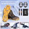 Image 5 : 2 Pairs/Sets of Tovtlan Crampons/Ice Cleats for Shoes and Boots - Snow Grips for Outdoors - New!