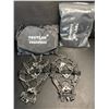 Image 2 : 2 Pairs/Sets of Tovtlan Crampons/Ice Cleats for Shoes and Boots - Snow Grips for Outdoors - New!