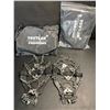 Image 2 : 2 Pairs/Sets of Tovtlan Crampons/Ice Cleats for Shoes and Boots - Snow Grips for Outdoors - New!