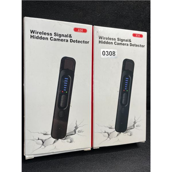 2 Wireless Signal & Hidden Camera Detectors; Anti-Spy/GPS Tracker/Hidden Device Detectors - New