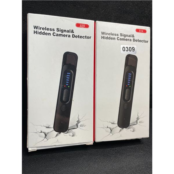 2 Wireless Signal & Hidden Camera Detectors; Anti-Spy/GPS Tracker/Hidden Device Detectors - New