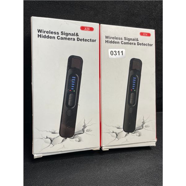 2 Wireless Signal & Hidden Camera Detectors; Anti-Spy/GPS Tracker/Hidden Device Detectors - New