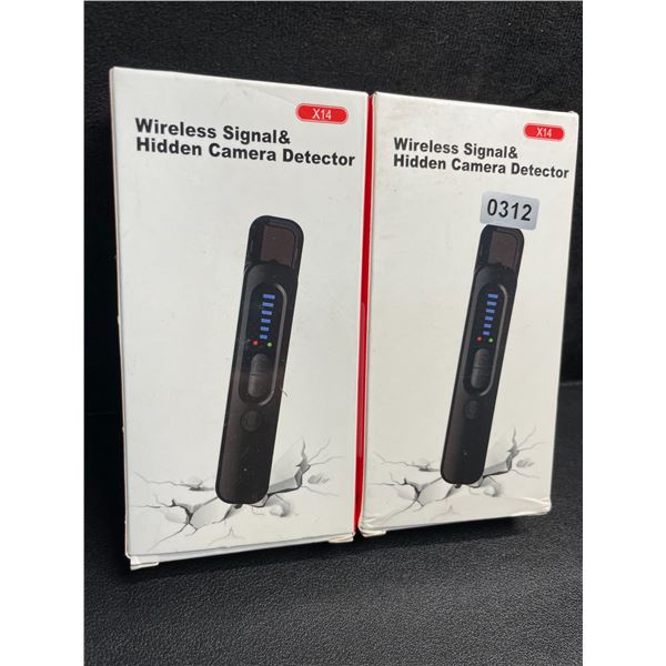 2 Wireless Signal & Hidden Camera Detectors; Anti-Spy/GPS Tracker/Hidden Device Detectors - New