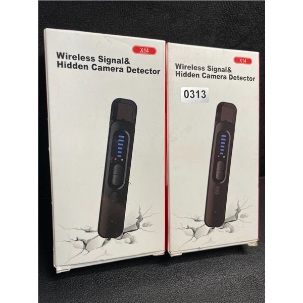 2 Wireless Signal & Hidden Camera Detectors; Anti-Spy/GPS Tracker/Hidden Device Detectors - New