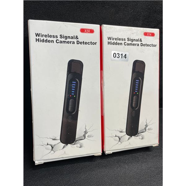 2 Wireless Signal & Hidden Camera Detectors; Anti-Spy/GPS Tracker/Hidden Device Detectors - New