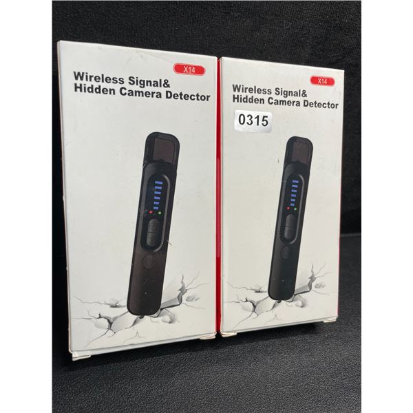 2 Wireless Signal & Hidden Camera Detectors; Anti-Spy/GPS Tracker/Hidden Device Detectors - New