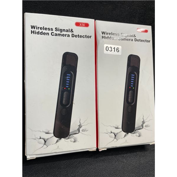 2 Wireless Signal & Hidden Camera Detectors; Anti-Spy/GPS Tracker/Hidden Device Detectors - New