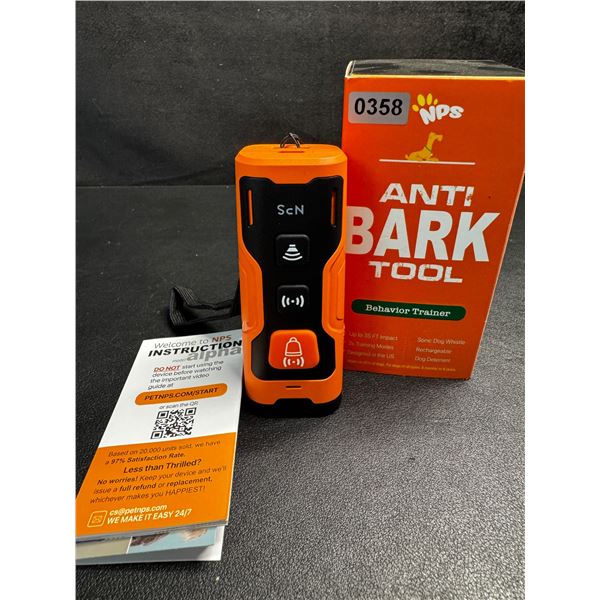 1 NPS Dog Bark Control Device/Dog Behavior Trainer Tool - Brand New