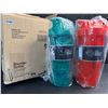 Image 1 : 2-Pack of Classic Blender Bottles - Red and Blue 28oz Bottles - New DMG Box