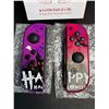 Image 2 : 1 Set of L+R Joycon Controllers for Nintendo Switch (Halloween Purple/Pink Aftermarket Design) New