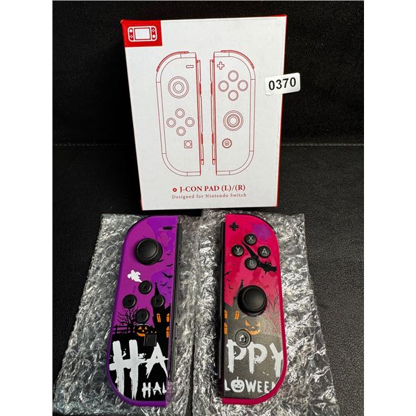 1 Set of L+R Joycon Controllers for Nintendo Switch (Halloween Purple/Pink Aftermarket Design) New