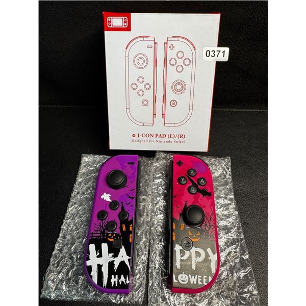 1 Set of L+R Joycon Controllers for Nintendo Switch (Halloween Purple/Pink Aftermarket Design) New