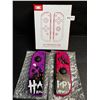 Image 1 : 1 Set of L+R Joycon Controllers for Nintendo Switch (Halloween Purple/Pink Aftermarket Design) New