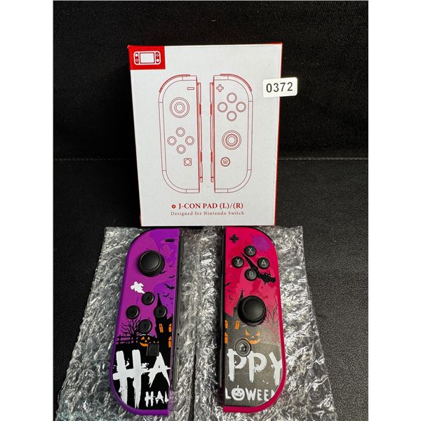 1 Set of L+R Joycon Controllers for Nintendo Switch (Halloween Purple/Pink Aftermarket Design) New