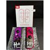Image 1 : 1 Set of L+R Joycon Controllers for Nintendo Switch (Halloween Purple/Pink Aftermarket Design) New