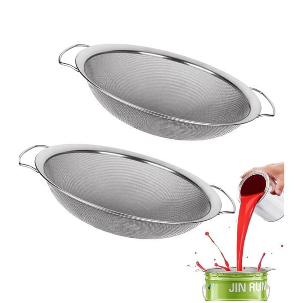 2 2-Packs (4PCS Total) Jmiatry Stainless Steel Paint Strainers Fits 5 Gallon Buckets - New