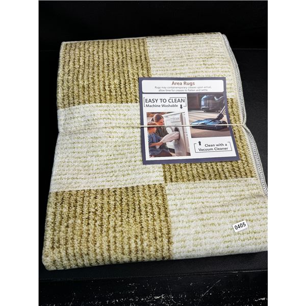 1 Indoor Area Rug/Carpet - Indoor Runner Rug (72" x 24" Size) Checkered Design - Brand New